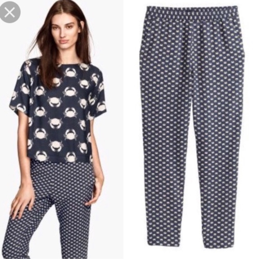 H&M Crab Print Pants 🦀